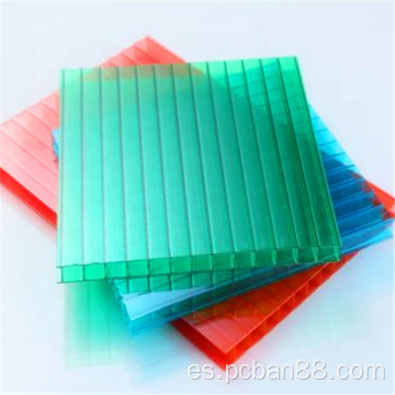 Paneles de policarbonato antifog de 16 mm invernadero